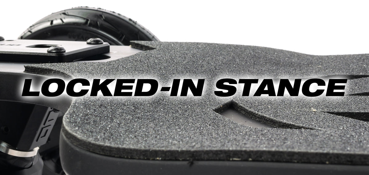 ONSRA BLACK CARVE 4 drop-down deck – "Locked-in stance"