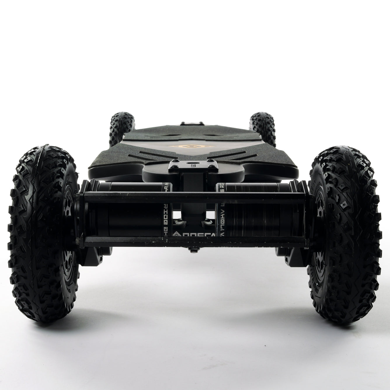 ONSRA BLACK Carve 4 premium electric longboard with a flexible bamboo deck, Gear Drive drivetrain, 14S battery, precision trucks, and all-terrain wheels, shown in a side profile.