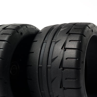 Onsra 115mm x 65mm 70A black rubber electric skateboard wheel with street tread pattern