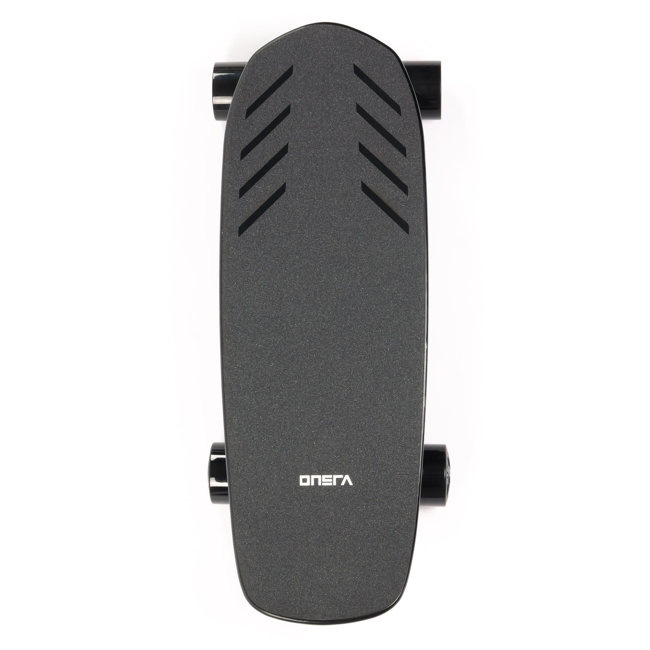 ZENO electric skateboard with lightweight carbon fiber and wood kicktail deck, stealthy hub motors, 14S power system, and swappable 99Wh travel battery — a super powerful yet portable electric longboard for commuting and travel.
