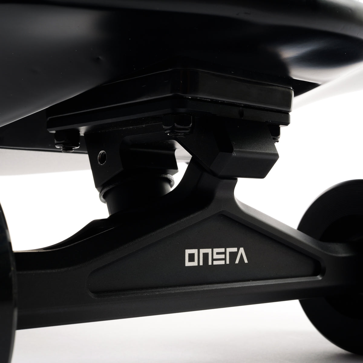 ONSRA ZENO truck with ONSRA logo close-up